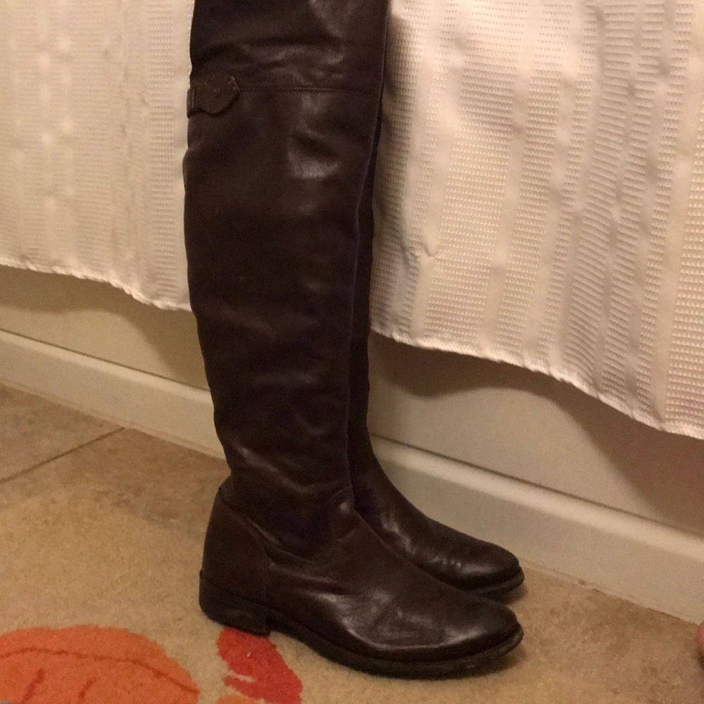 Brown Frye Beautiful Over The Knee Boots